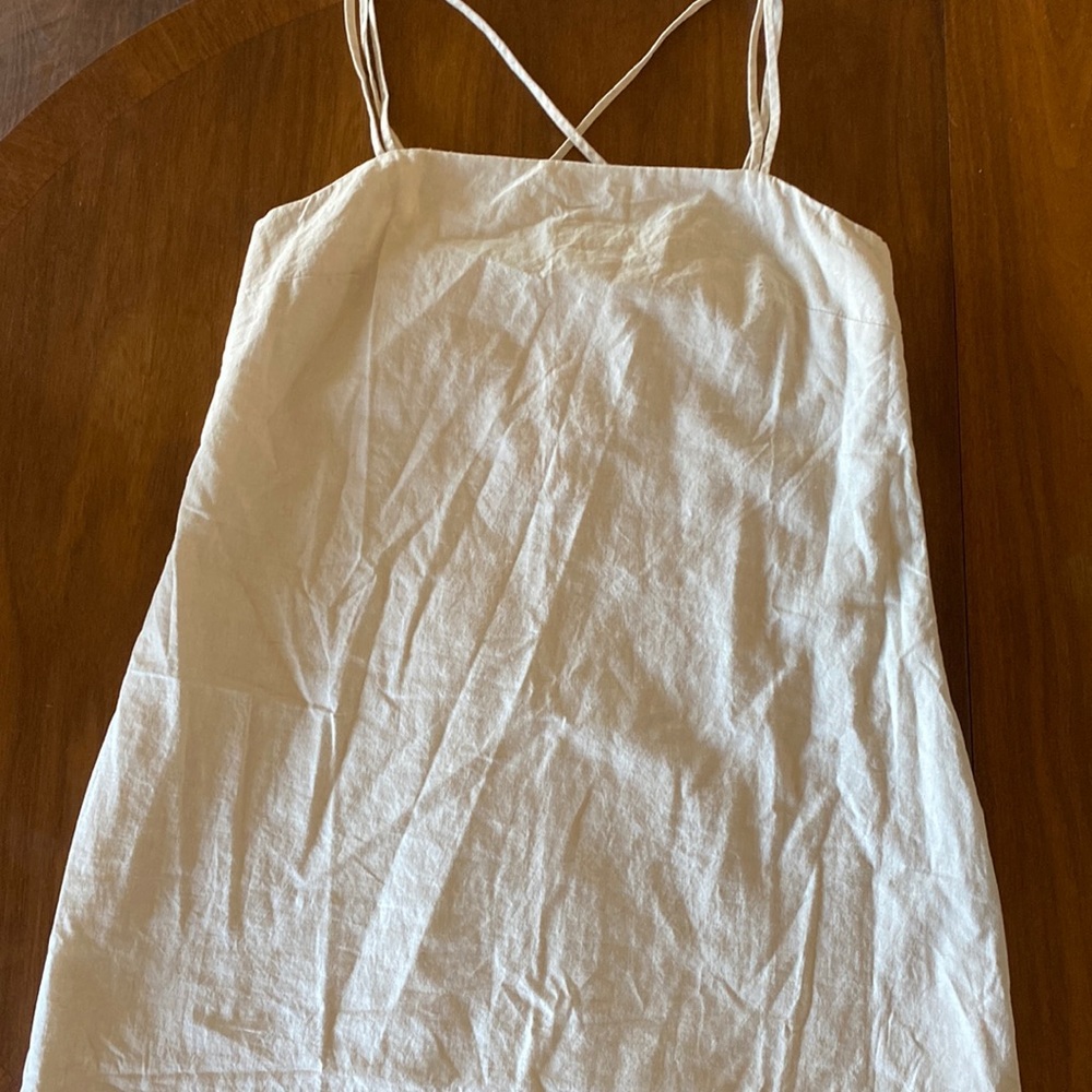 H&M linen blend mini dress